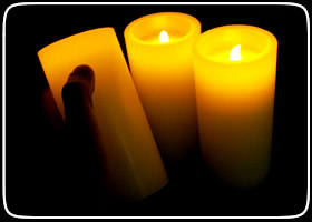 Flameless Candles Pillar