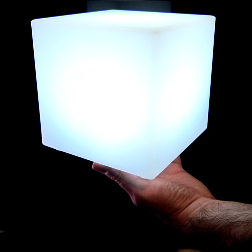 Light Up Glow Cube 6 Inch