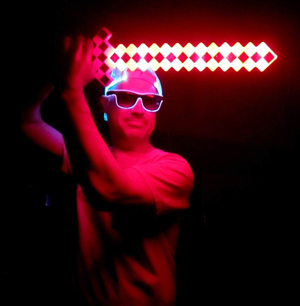 Light Up Minecraft Redstone Pixel Sword